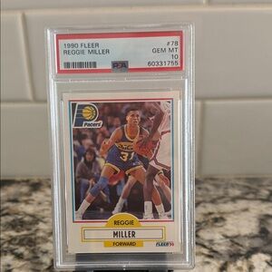 Reggie Miller - 1990 Fleer Basketball Card - #78 - PSA Gem Mint 10